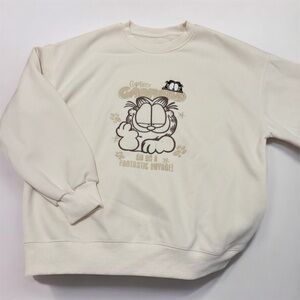 Beige Fleece Garfield Sweater